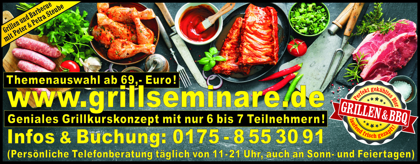 Neu im Grillkurs: Jetzt frisch gezapftes Bier vom Fass!